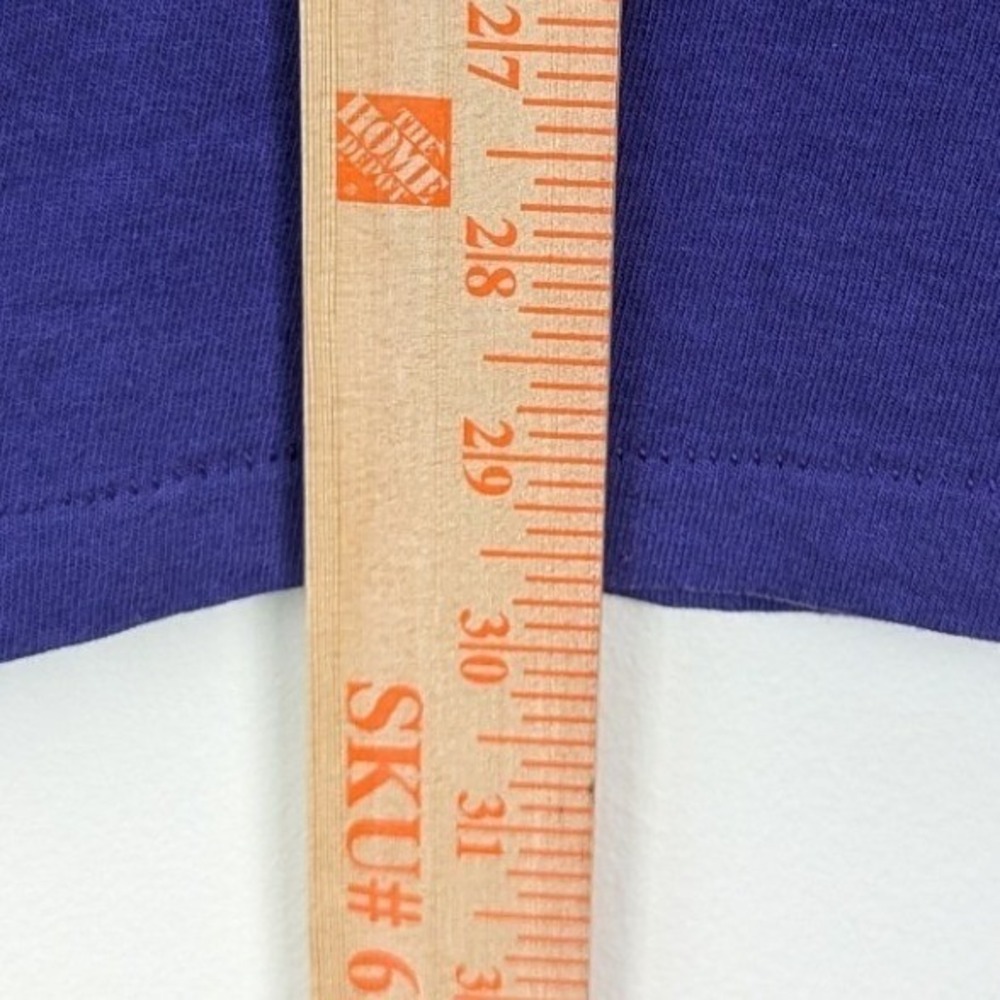 Vintage Minnesota Vikings Nutmeg Mills Throwbacks NFL T Shirt XL Purple Made USA - Picture 8 of 9